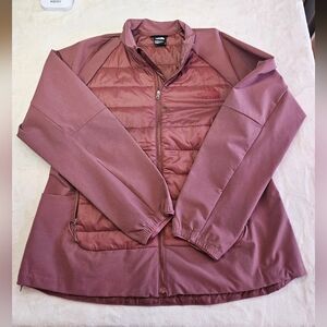 The North Face Womens Large Shelter Cove Windwall Jacket Rose (NF0A5J7E)